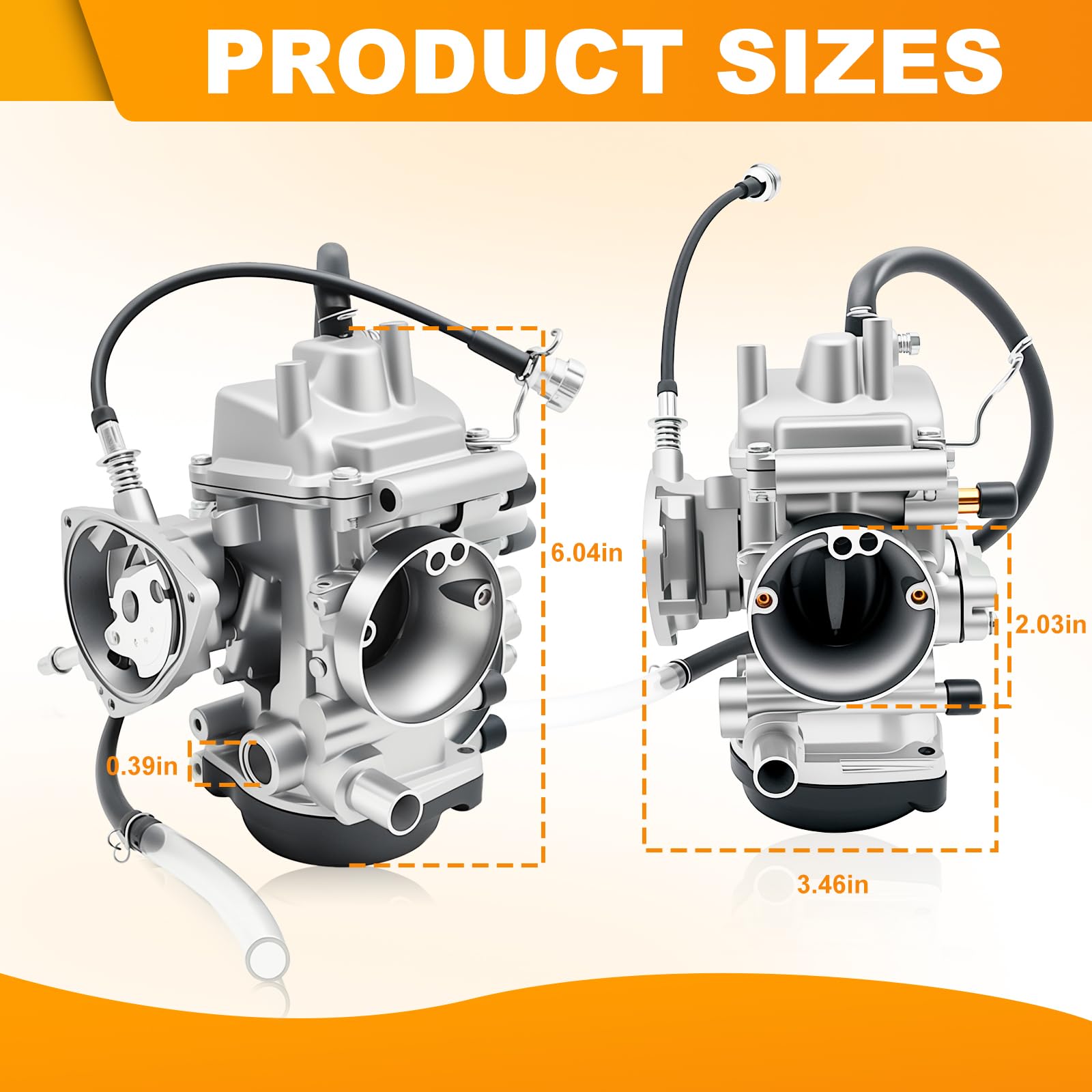 Carburateur Pour Yamaha 400 450 250 350 Kodiak Big Bear Grizzly