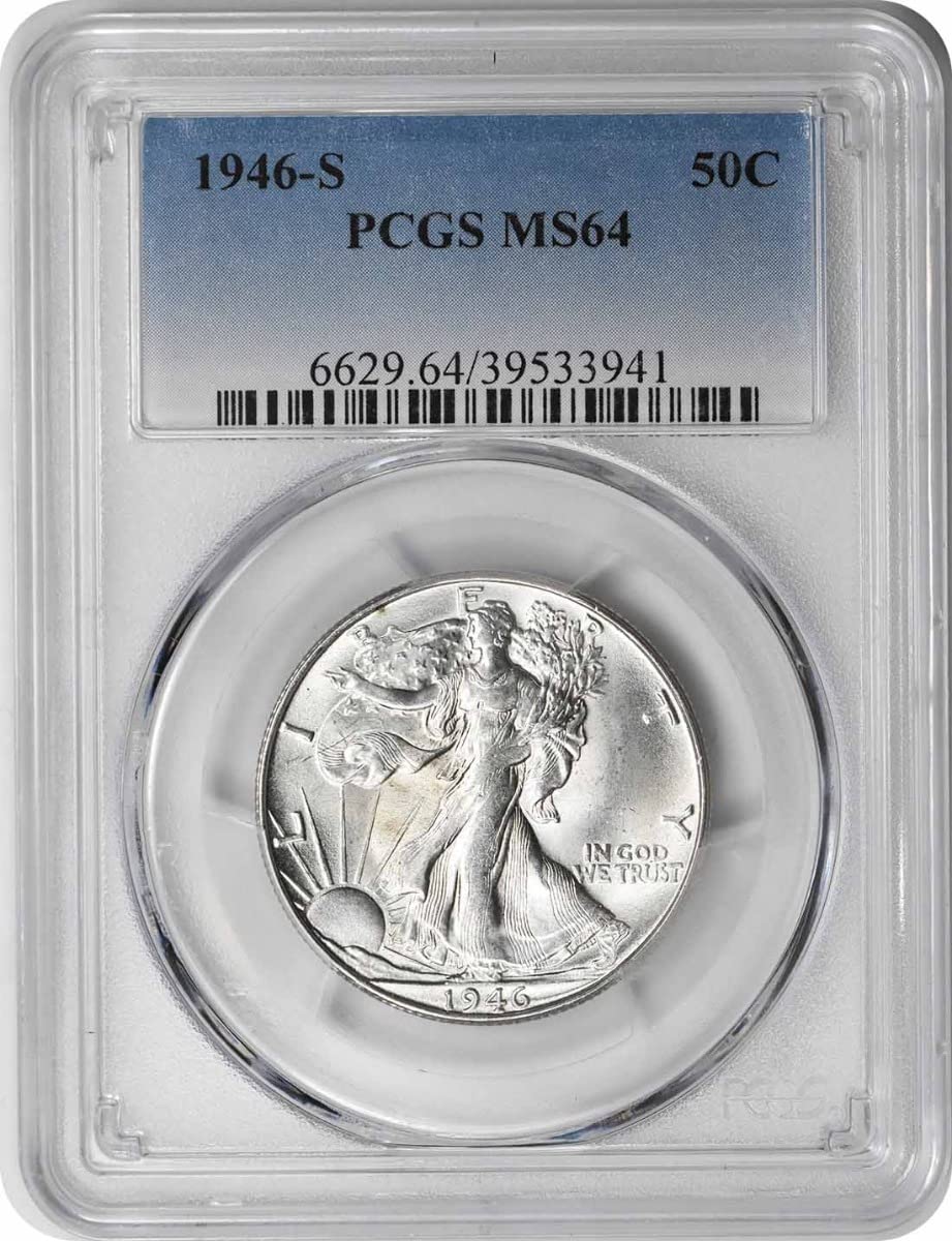 1946 S Walking Liberty Half MS64 PCGS