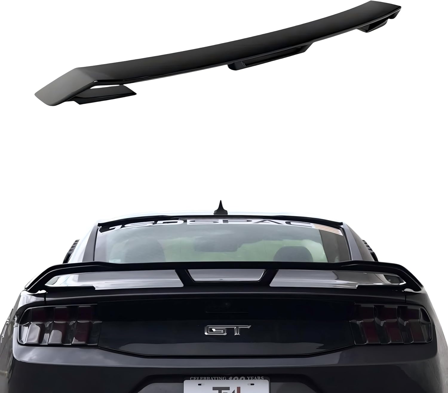 JSD Dark Horse Style Rear Spoiler for Ford Mustang 2024+ (Gloss Black)