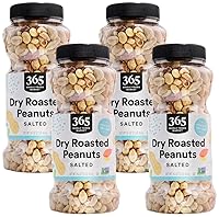 Vista 7 de 365 by Whole Foods Market, Cacahuetes secos tostados y sin sal, 16 onzas