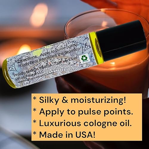 Miniatura 4 de Urban ReLeaf Aceite de colonia Nag Champa Roll-On. Edificante, floral dulce en polvo, almizcle exótico. Perfume de incienso. Meditación, fragancia