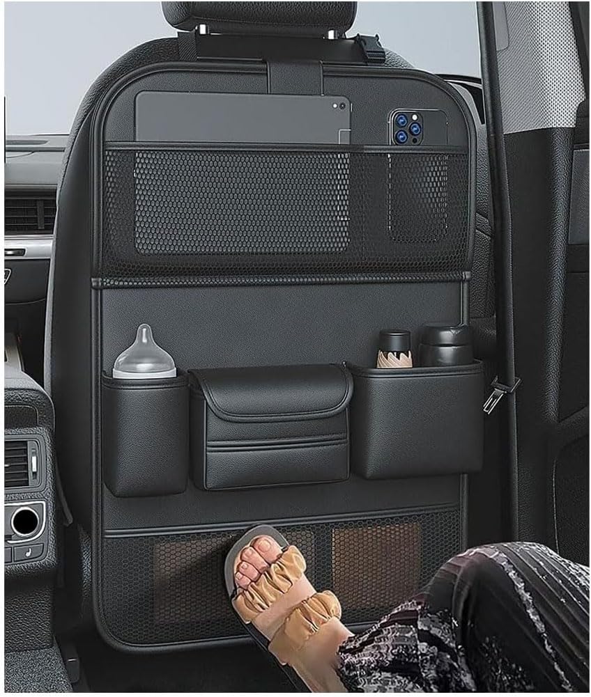 Organizzatori per Sedili Posteriori Dell'auto per Jeep Renegade 2016-2025, Borsa Portaoggetti Multi-Tasca Tavolino Pieghevole Interno Accessori,H