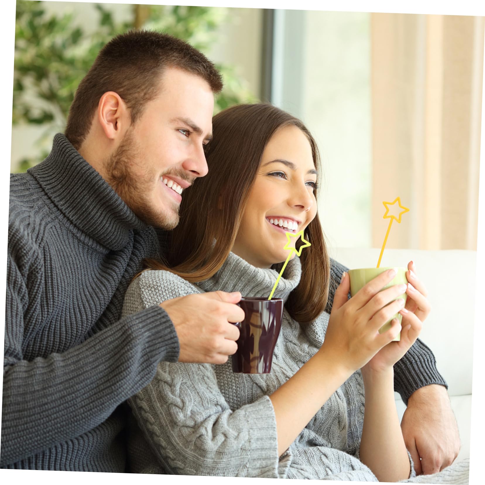 NAMOARLY Acrylic Stirring Rods 30pcs Drink Stirrer Stir Sticks for Cocktails Creative Star Shaped Stirrer Reusable Stir Stick Ideal for Bars Homes Random Color