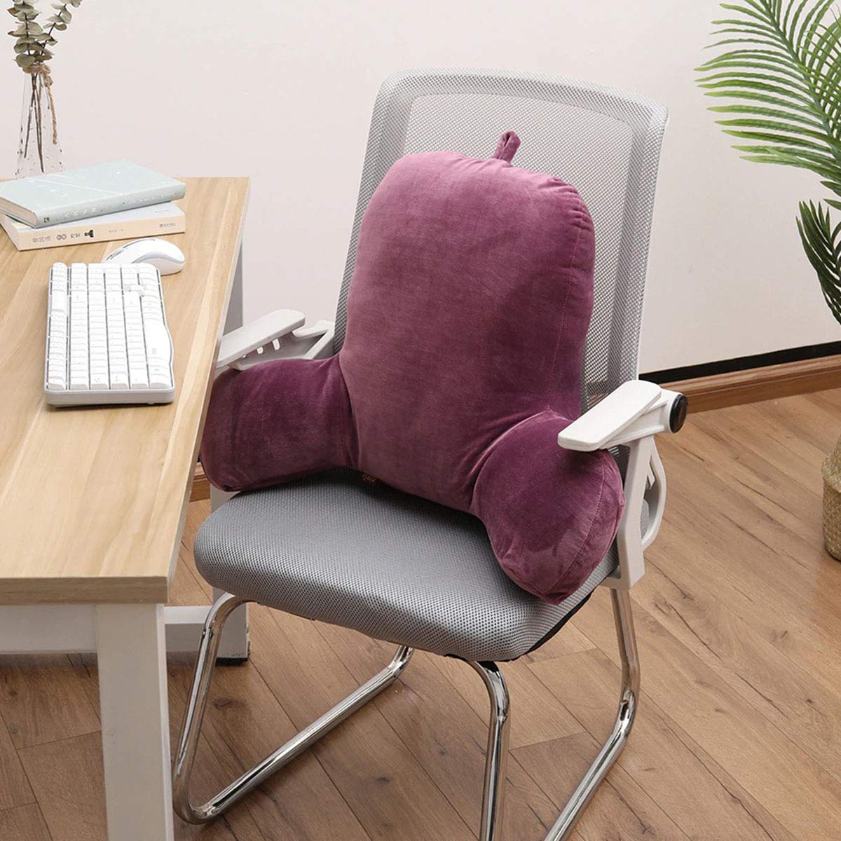 TONXX Cuscino di sostegno lombare per letto/divano/pavimento in peluche a forma di animale, per leggere, giocare, guardare la TV