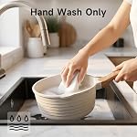 JEETEE Pots and Pans Set Nonstick Kitchen Cookware Sets Induction Granite Cooking Pot Set w/Frying Pan, Saucepan, Sauté Pan, Egg Pan, Cooking Pots, PFOA Free (Beige 23 Pcs)