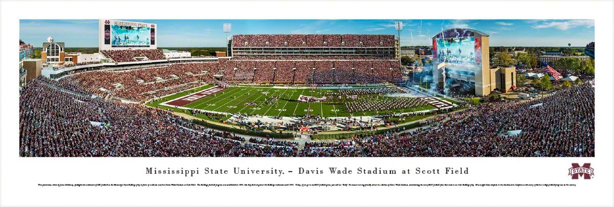 Mississippi State Football - 50 Yard - Blakeway Panoramas College Sports Posters