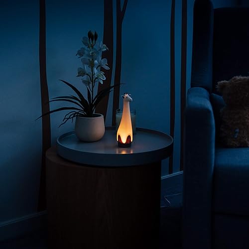 Miniatura 6 de Zazu Kids Luz nocturna antorcha lámpara jirafa juguete - linterna azul y luz de noche, inalámbrico, múltiples opciones de color LED, apagado