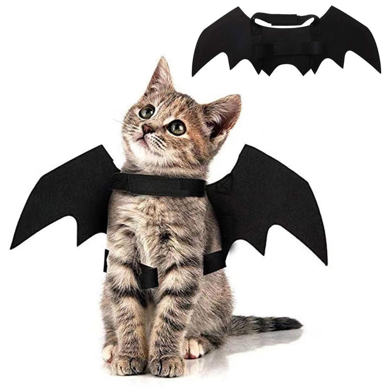 Ling & Bai Halloween Pet Bat Wings Dog Funny Costume Cute Cat Dress Up Accessories Kitten Puppy Apparel Decoration for Cosplay Parties