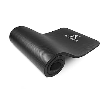 ProsourceFit Extra Thick Yoga and Pilates Mat ½” (13mm) or 1" (25mm), 71-inch Long High Density Exercise Mat with Comfort Foam and Carrying Strap - image, photos