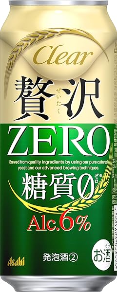 クリアアサヒ贅沢ゼロ アサヒ ビール500ml24本 発泡酒 新ジャンル 【糖質ゼロ/アルコール6%】
