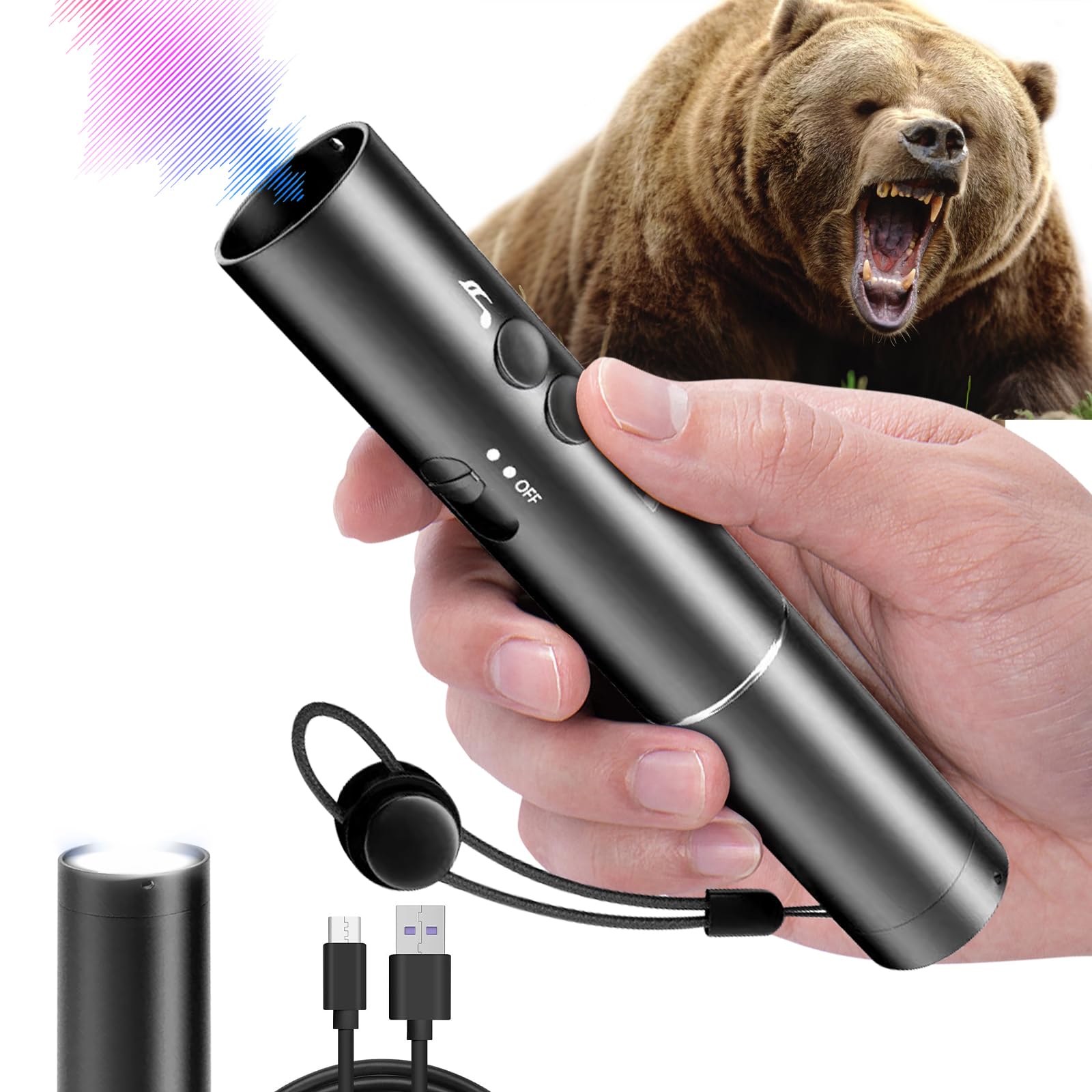 Amazon.com : Teberal Electronic Bear Air Horn,120dB Rechargeable