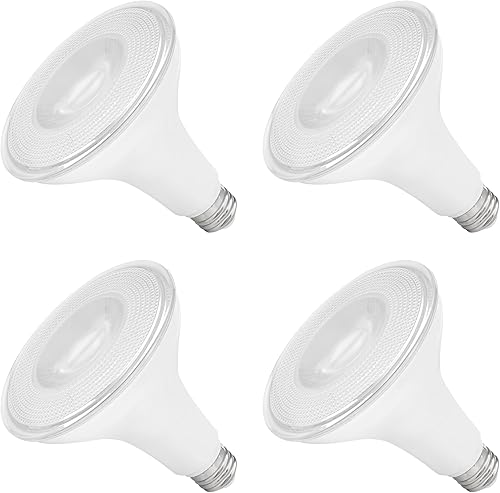 Maxxima PAR38 Bombillas LED para interiores y exteriores, luz blanca cálida de 3000 K, 1275 lúmenes, 15 vatios, luz de inundación regulable