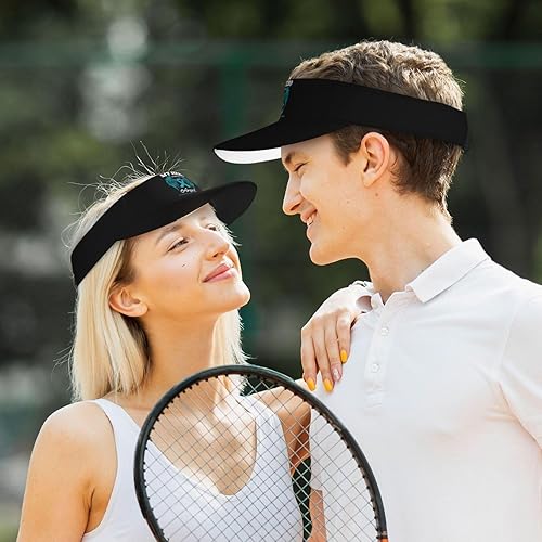 Miniatura 7 de Gorra de visera para mujeres y hombres de verano, viseras para el sol, gorra de playa ajustable, gorra de tenis para deportes al aire libre