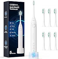 Vista 11 de Operan Cepillo de dientes eléctrico recargable con 6 cabezales de cepillo, cepillo de dientes eléctrico para adultos con 5 modos e impermeable IPX7