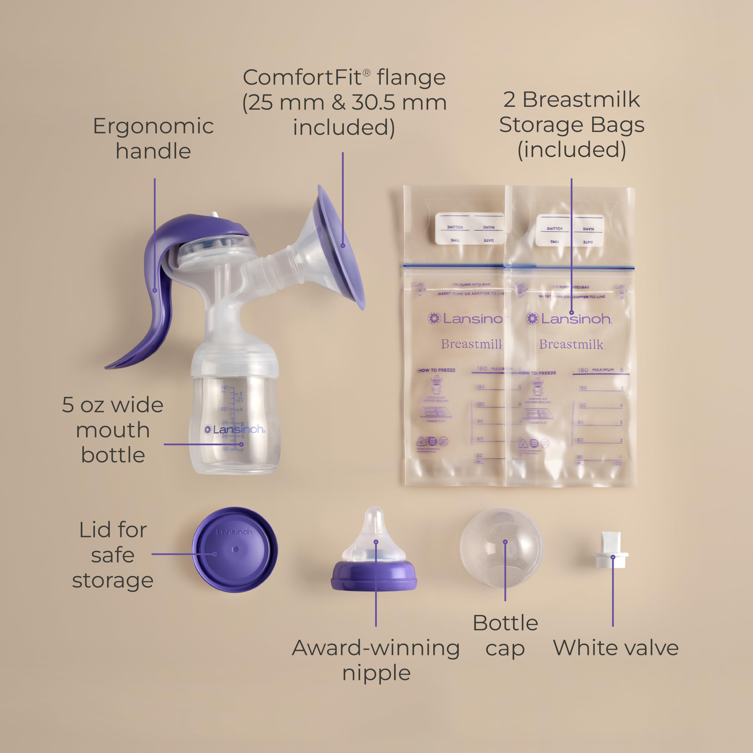 Amazon.co.jp: Lansinoh, Manual Breast Pump, 1 Manual Breast Pump 
