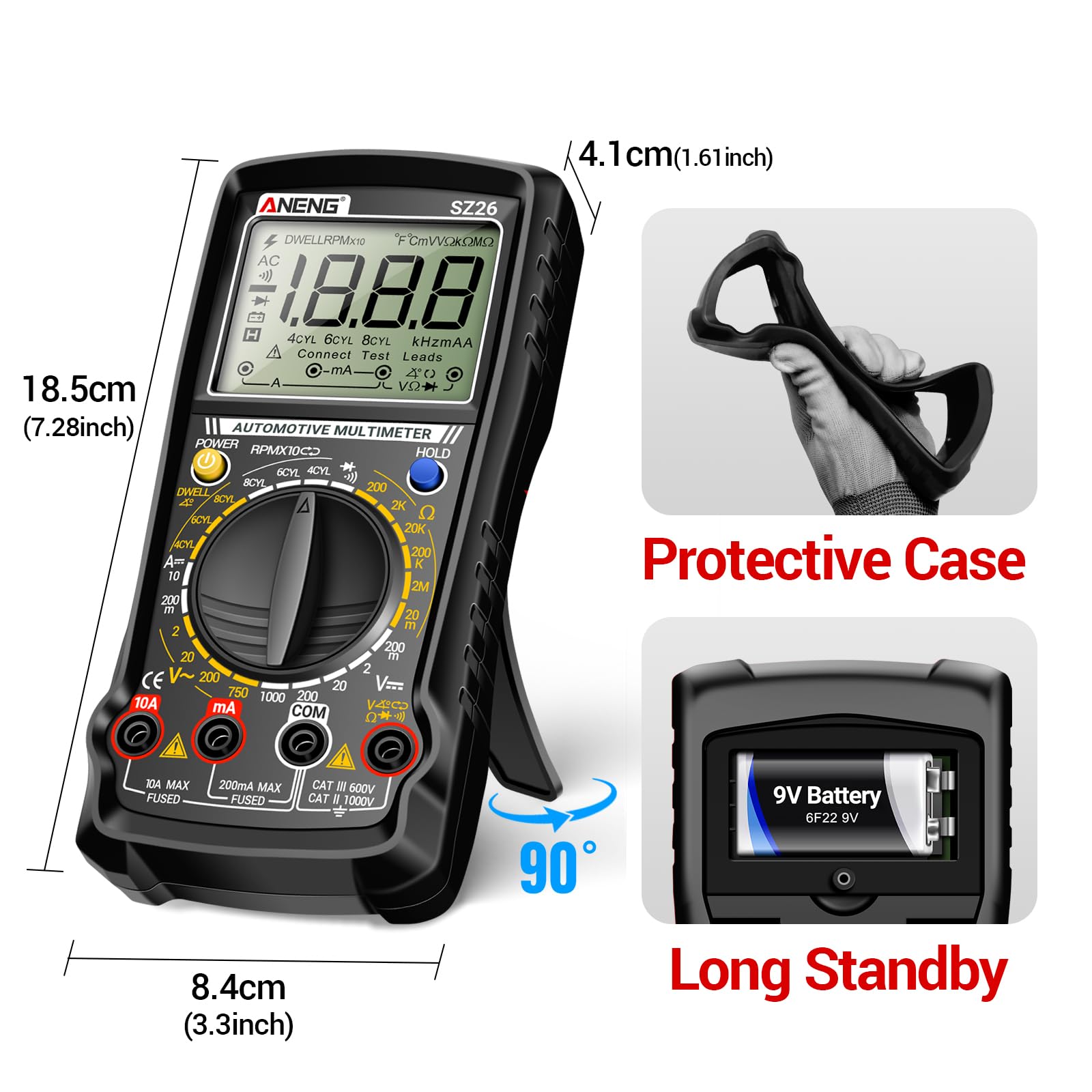 ANENG SZ26 Multimeter - Engine Analyzer & Tachometer -7 ANENG SZ26 Multimeter - Engine Analyzer & Tachometer -7