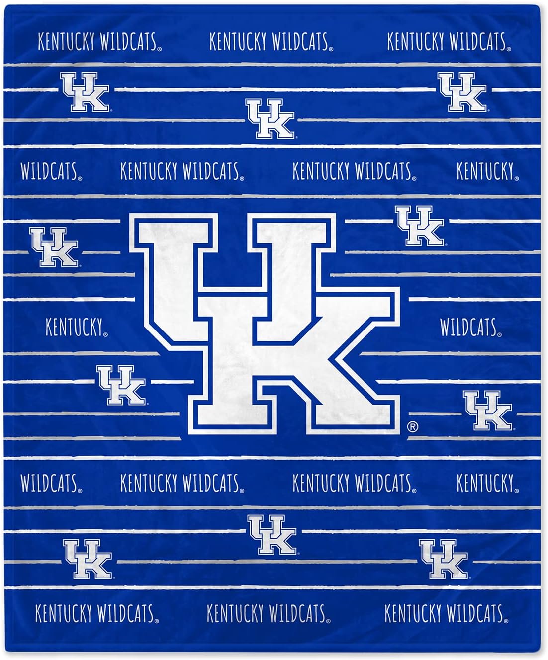 Officially Licensed NCAA 50" x 60" Logo Stripe Flannel Fleece Blanket