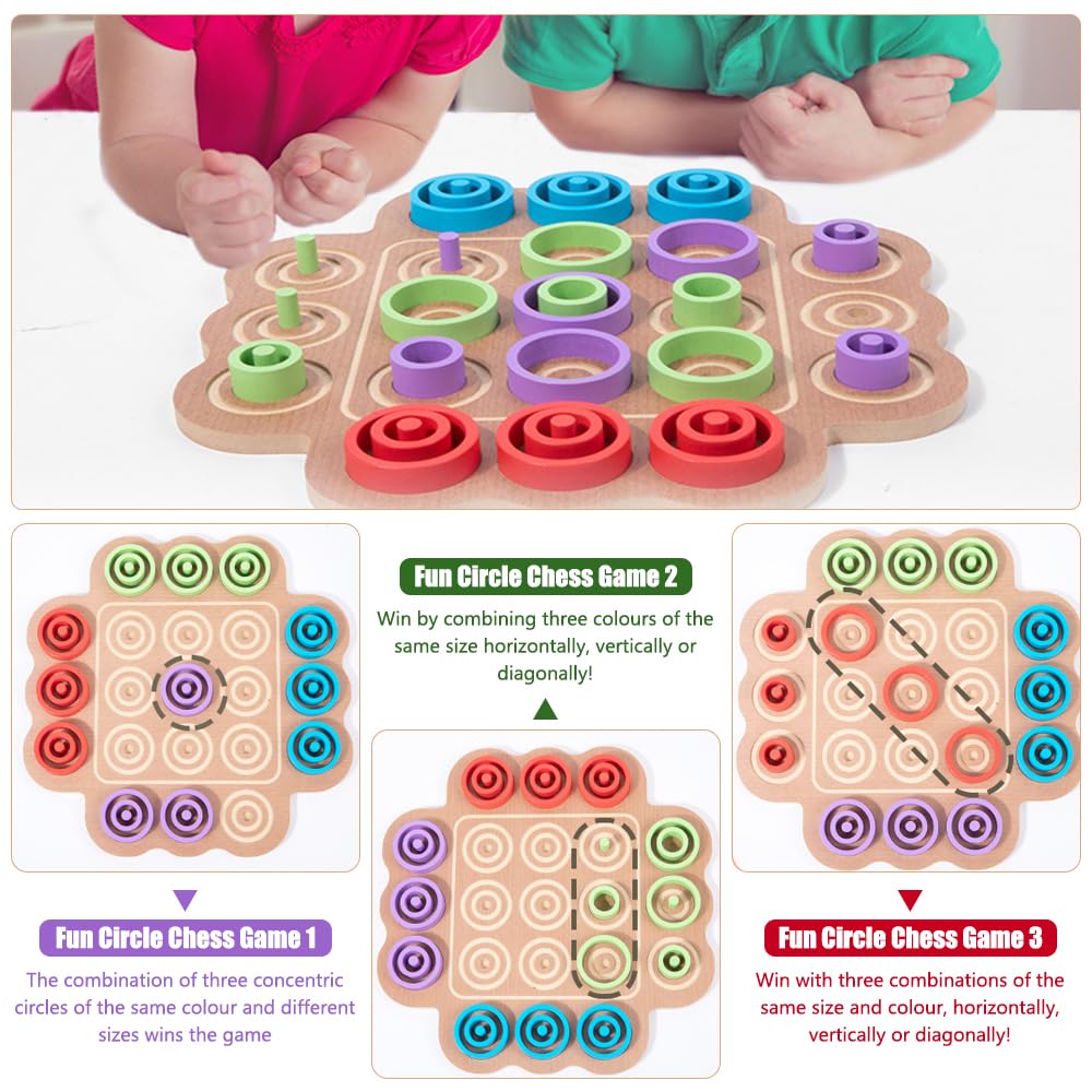 3D Tic Tac Toe Brettspiel – Für 2 Spieler, Klassisches Strategiespiel, Interaktiv Für Familie & Kinder
