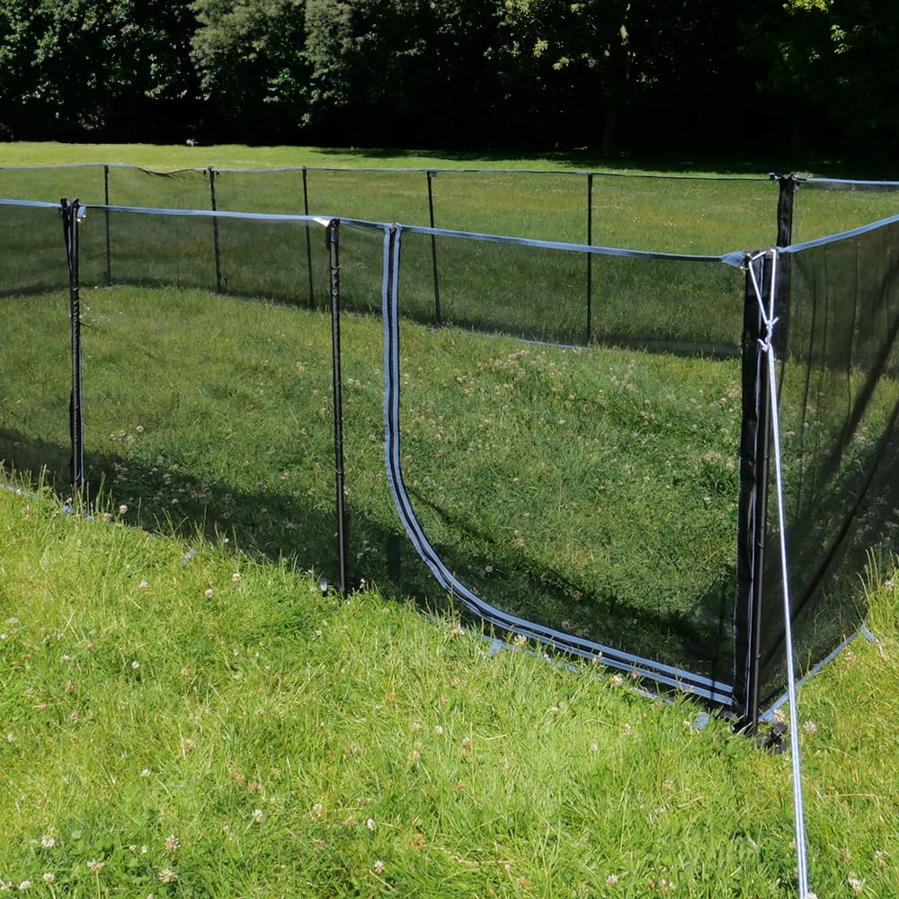 your GEAR Larino Door - Elemento de puerta, 2 m de ancho, valla para perros móvil, área de juego al aire libre - Camping y jardín, ampliable sin límites