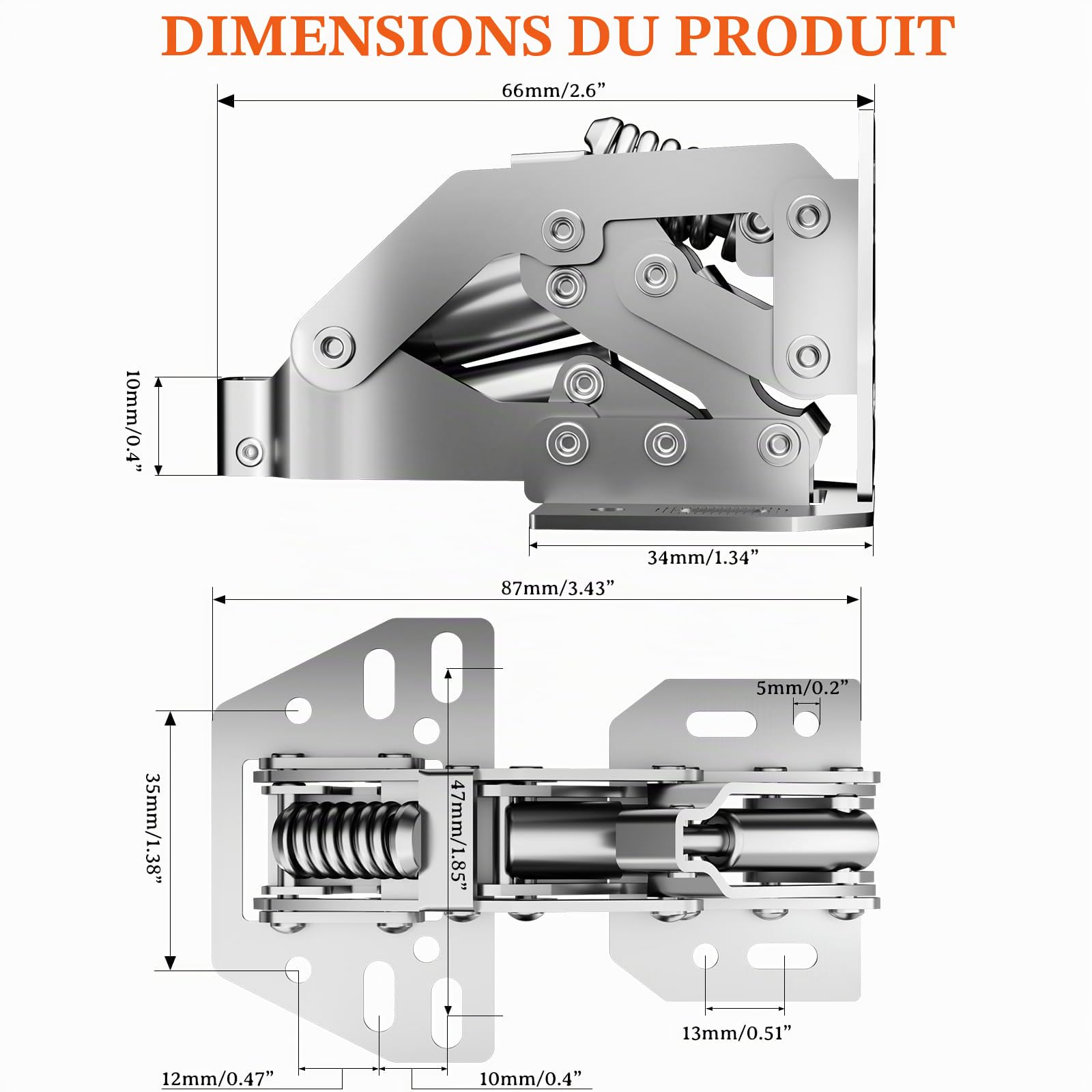 Furniware Lot de 4 charnières Softclose à 90° pour portes d'armoire, charnière de meuble, pas de pré-perçage, charnière pour placard, charnière de cuisine avec amortisseur, pour camping-cars