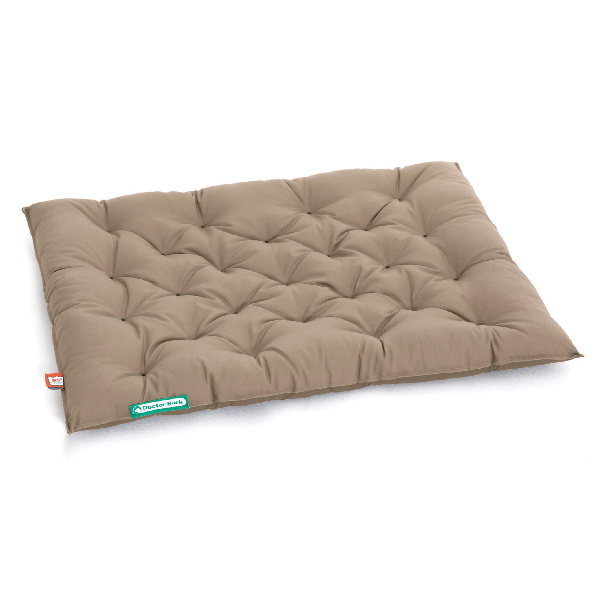Doctor Bark Hundekissen Urban - orthopädisches Hundebett - waschbar bis 95°C - robuste Indoor - Outdoor Hundematratze - Made in Germany (XL - 90x70 cm, Goldbraun)