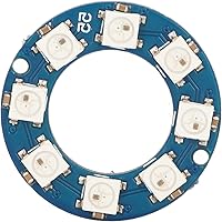 Vista 6 de 4 piezas de accesorios de módulo de luz RGB, luces LED, decoración del hogar, módulo LED de 8 canales, interfaz digital, WS2812 5050 5V LED anillo