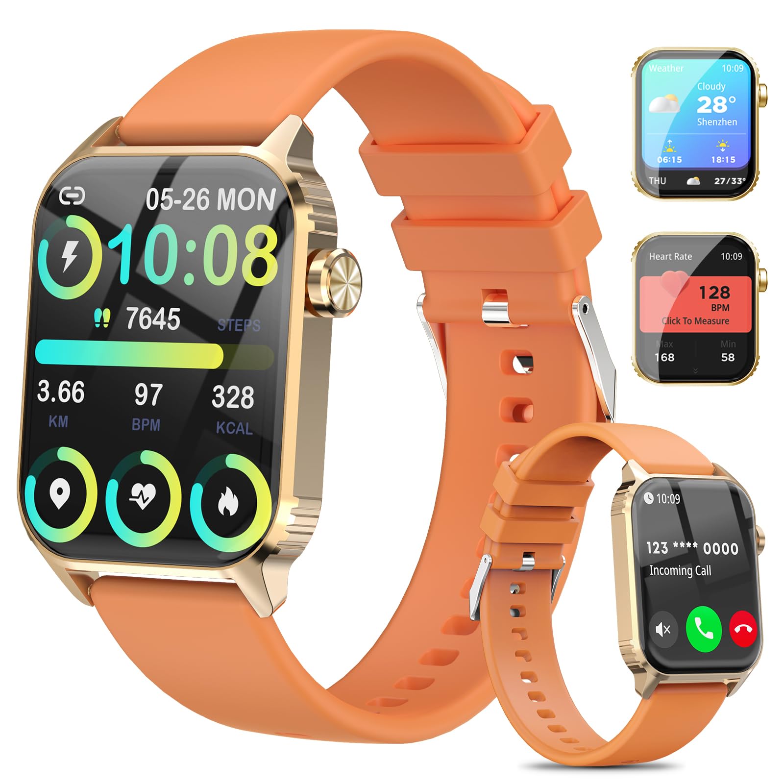 Smart Watches for Men Women 1 83 inches HD Smartwatch with 120 Sports Modes Heart Rate Sleep Monitor
