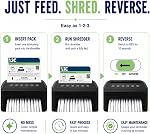 KICTeam - Paper Shredder Lubricating Packs, Synthetic Lubricating Formula Sheets (12 Pack) for Strip-Cut, Cross-Cut & Micro-Cut Paper Shredder Machines - Made in USA