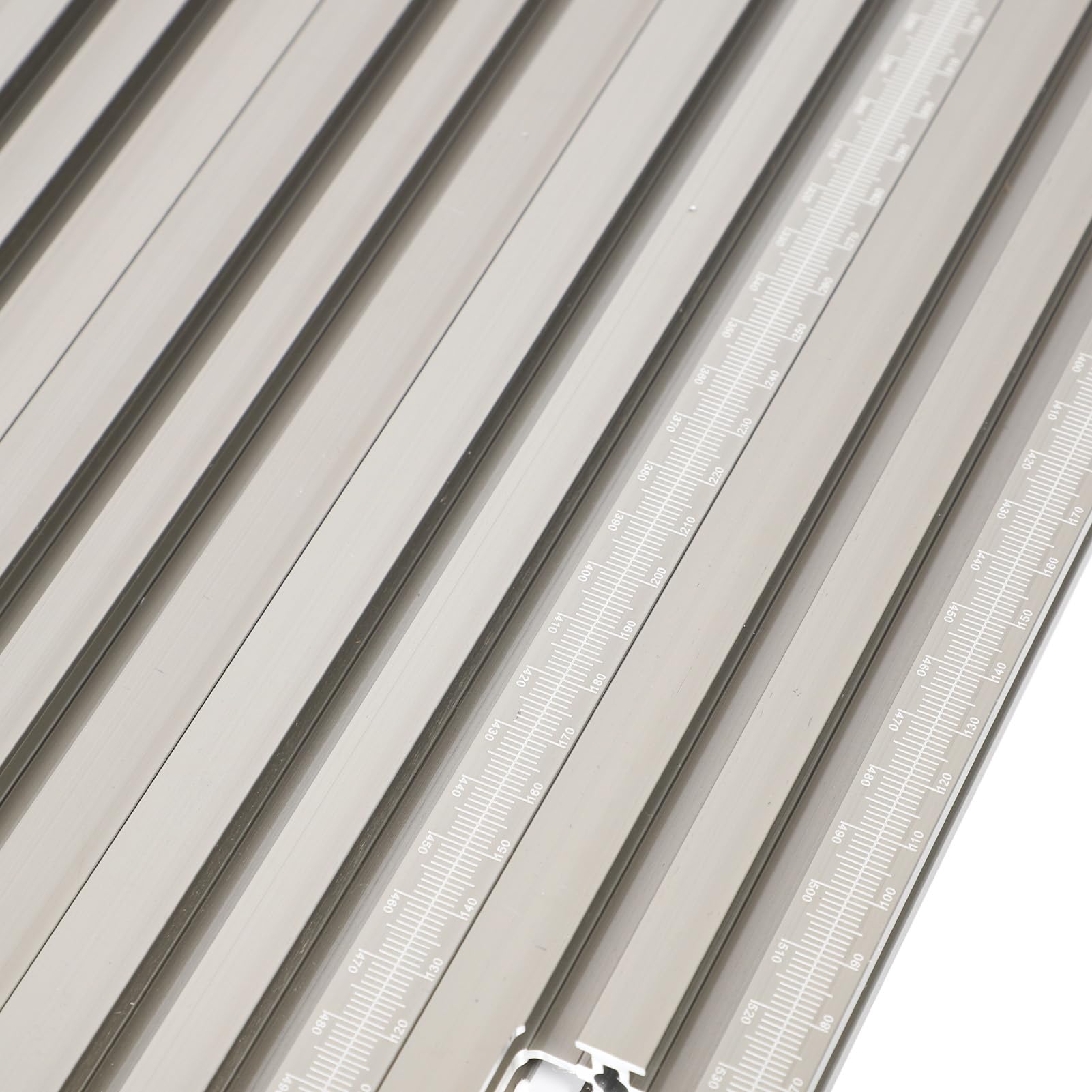 Generic System Równoległych Szyn Prowadzących do Obróbki Drewna Solidna Prowadnica Piły Szynowej ze Stopu Aluminium, Konstrukcja Blokująca do Obróbki Mebli, Rozmiar 600 Mm, dla Rzemieślników