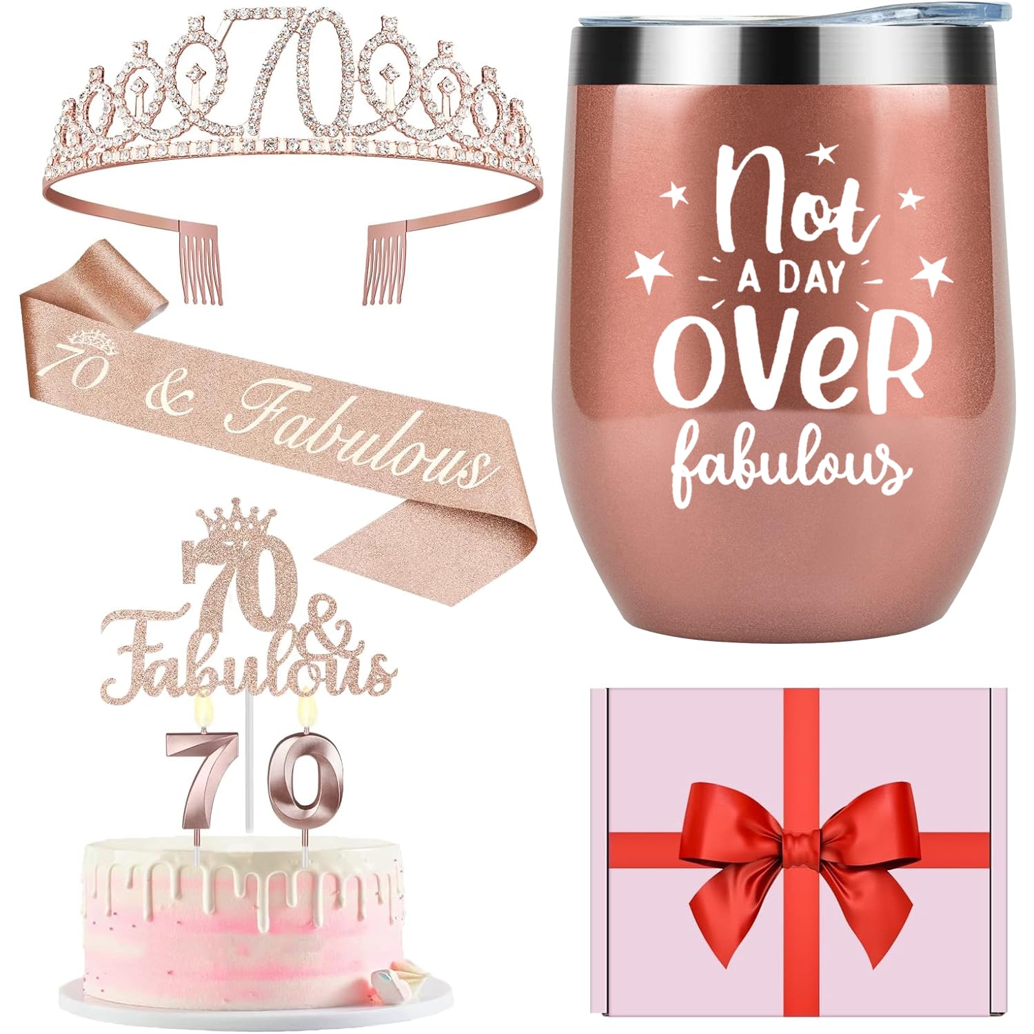 70th Birthday Decorations Gifts for Women Including Crown — free download