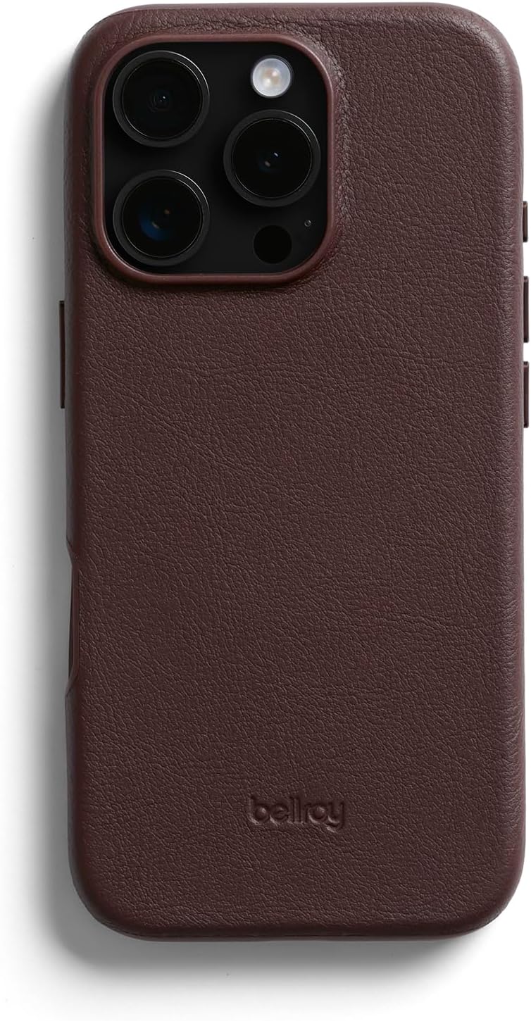 Bellroy Leather Case for iPhone 16 Pro - Ganache