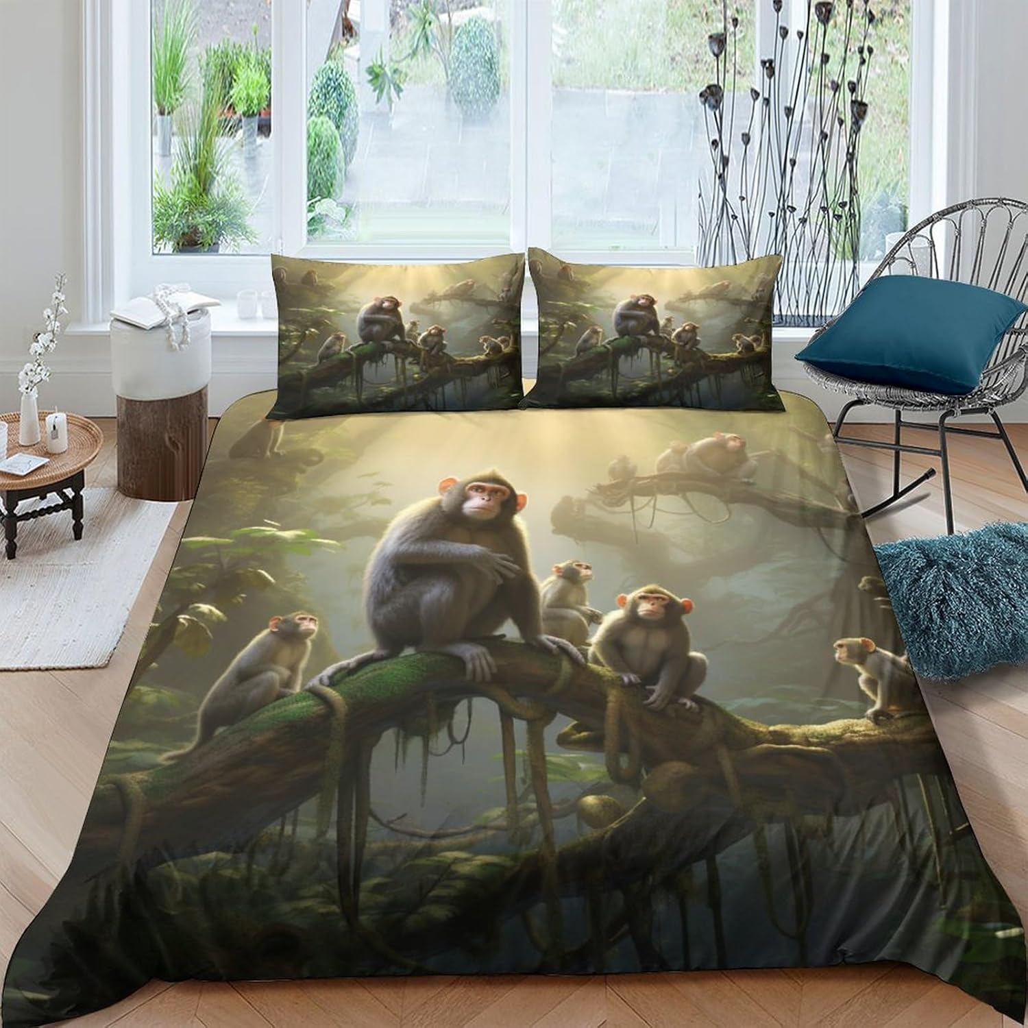 Singe parure de lit 3D pour transformer la chambre des enfants et adultes
