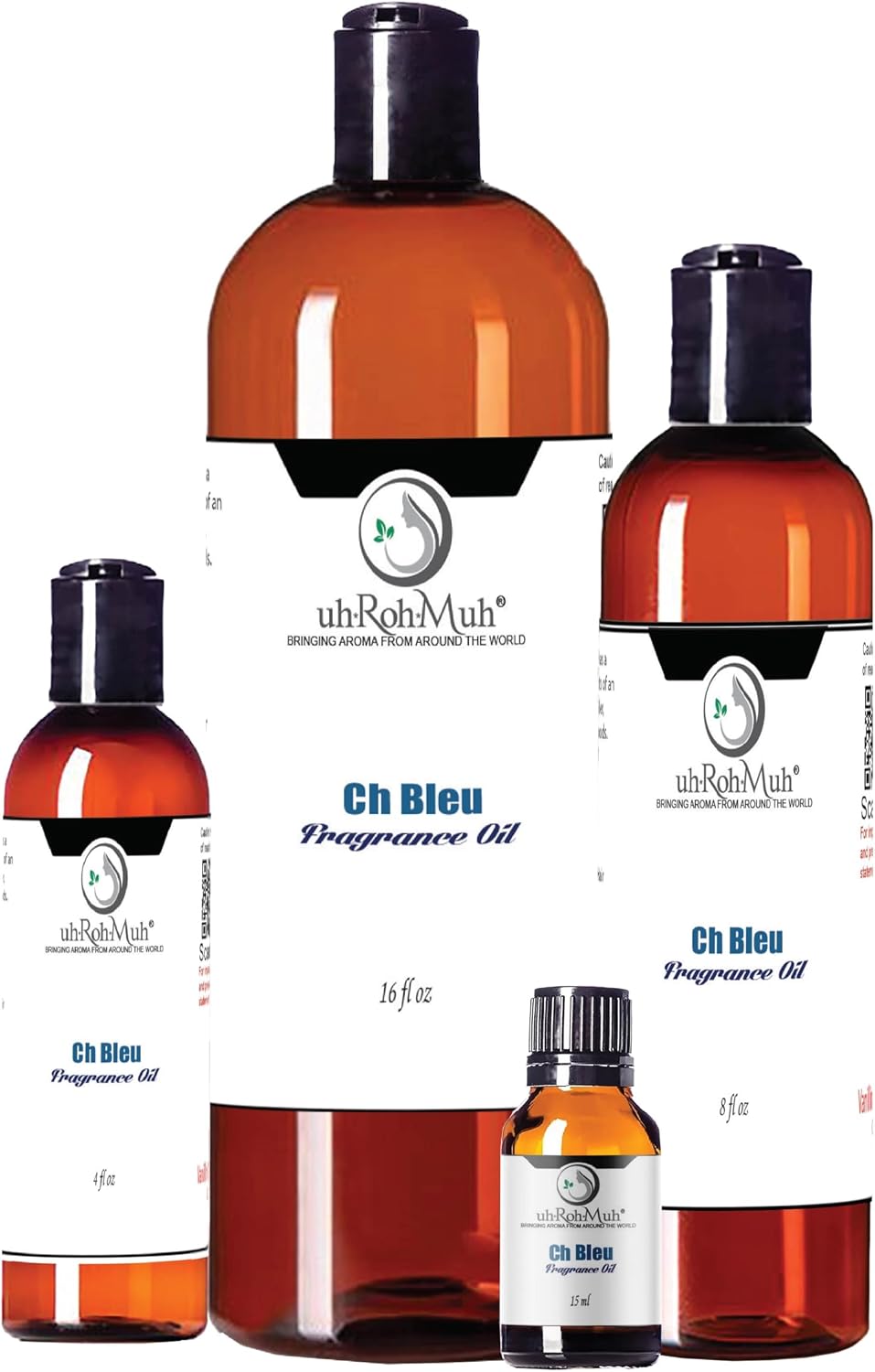Ch Blu Type Fragrance Oil – Premium Aromatic Blend with Notes of Citrus, Woods, Lavender & Musk – Ideal for Candles, Soaps, Hair Care & Personal Care Formulations - 4 Fl Oz