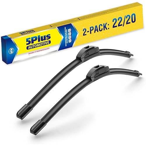 22"+20" Windshield Wiper Blades Replacement For Toyota Tacoma 2023 2022 2021 2020-2016 4Runner 2009-2003 86 2020-2017 GR86 2024-2022 /Chevy Camaro 2020-2016 Corvette 2019-2014+More(Set of 2)