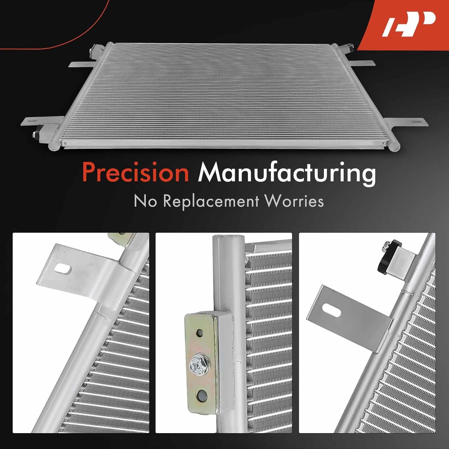 A-Premium Air Conditioning A/C Condenser Compatible with Nissan Armada 2021-2022 5.6L & Infiniti QX80 2020-2022 5.6L, Replace# 921106JR0A
