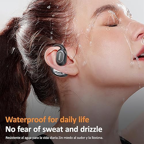 Miniatura 9 de MINISO Al Translation - Auriculares inalámbricos OWS MS156, compatible con 135 idiomas y acentos, auriculares Bluetooth de oreja abierta, batería de