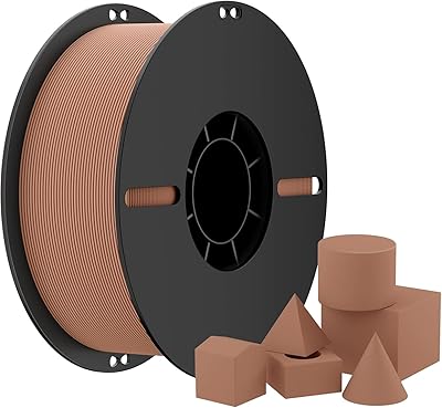19 – Pla Filament, 3D Printer Filament 1.75mm, Matte PLA Filament for 3D Printing, Dimensional Accuracy +/- 0.02mm, Brown Pla Filament 1kg Spool,…