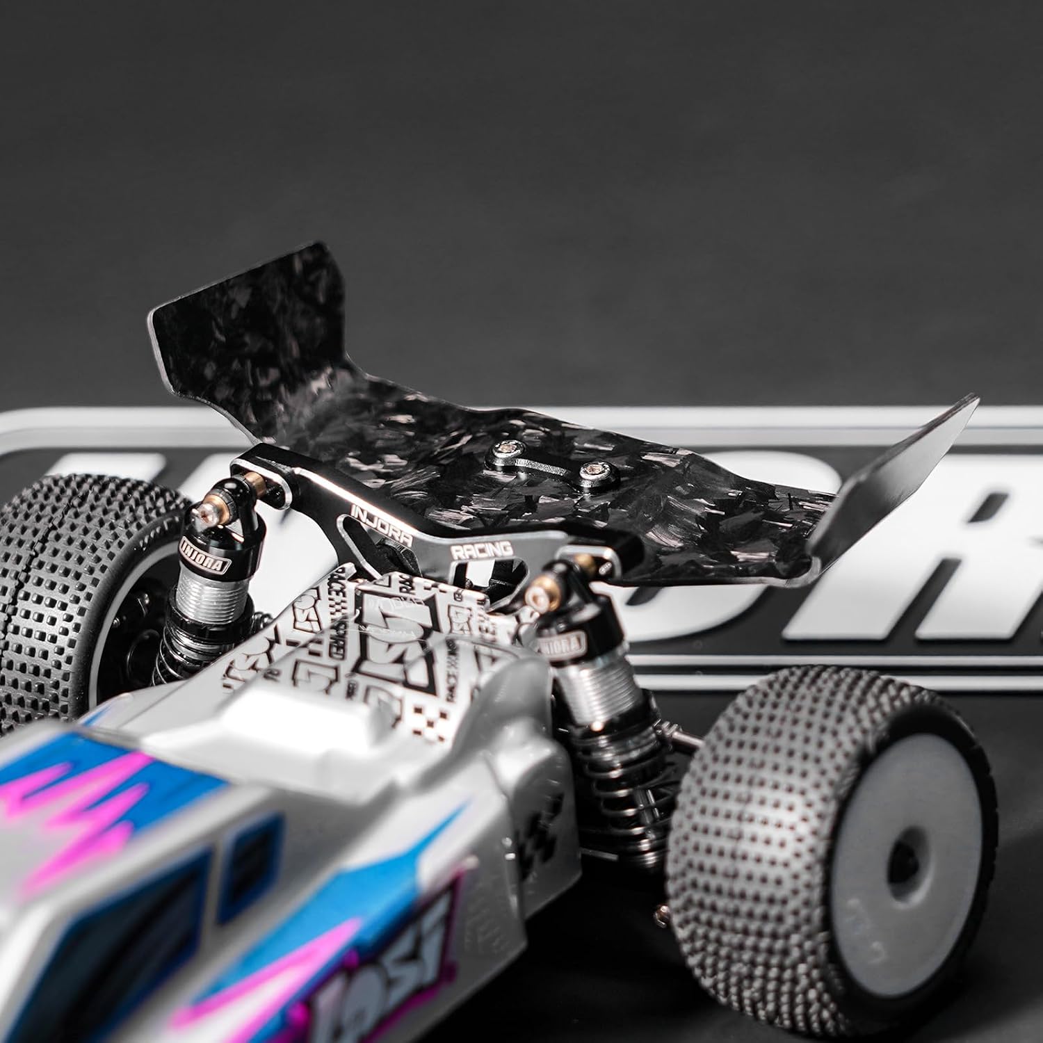 INJORA Forged Carbon Fiber Rear Wing for 1/24 Buggy Losi Micro-B