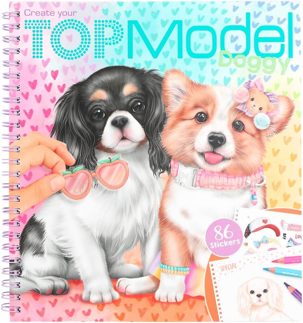TOPModel - Doggy Colouring Book (412164)