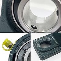 Vista 5 de 4 piezas UCP205-16 Cojinete de bloque de almohada de 1 pulgada con eje de hierro fundido p205 con cojinete de 1" de orificio con bloque de cojinete