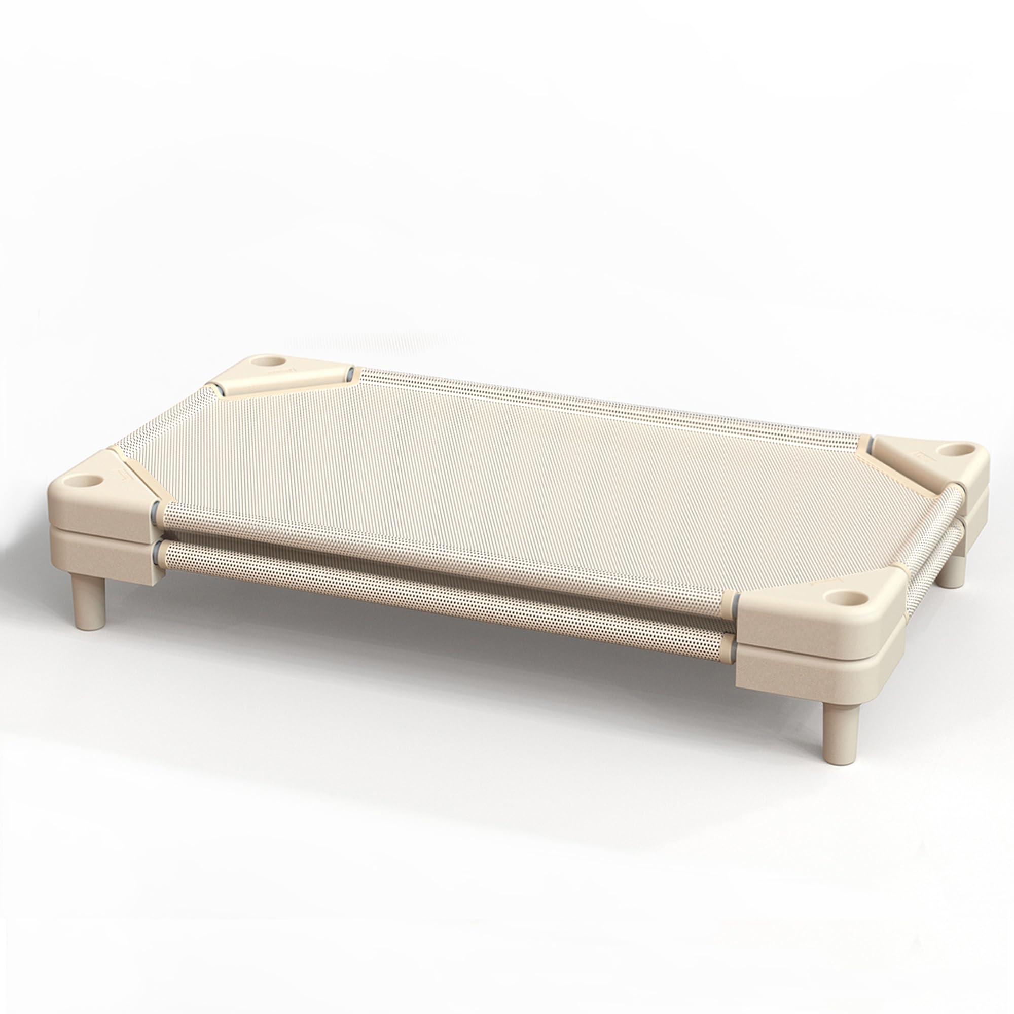 daycare cots,stackable preschool cot for kids (light beige 2pack)