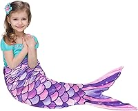 Vista 12 de WERNNSAI Manta de Cola de Sirena - Mantas Vestibles de Sirena para Adultos, Mujeres, Niñas, Todas las Estaciones, de Franela Suave, Bolsas de Dormir