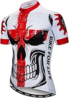 Weimostar Men's Full Zip Short Sleeve Cycling Jersey - Breathable Bike Racing Top with Pockets & Reflective Strips