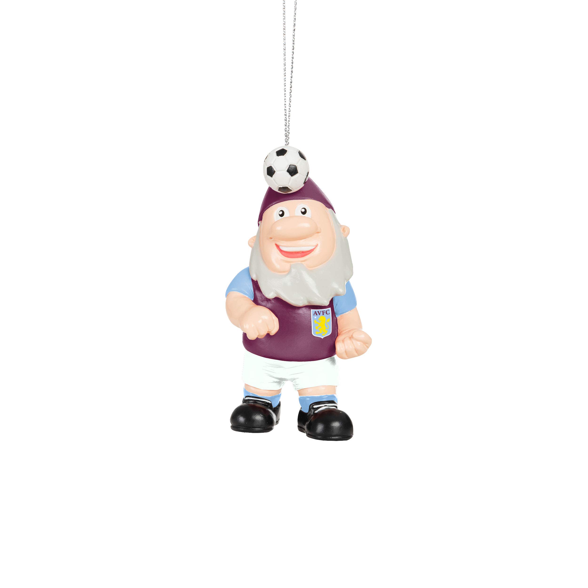 Foco Aston Villa Fc Premier League Football Aston Villa Fan Gnome Hanging Christmas Ornament Decoration