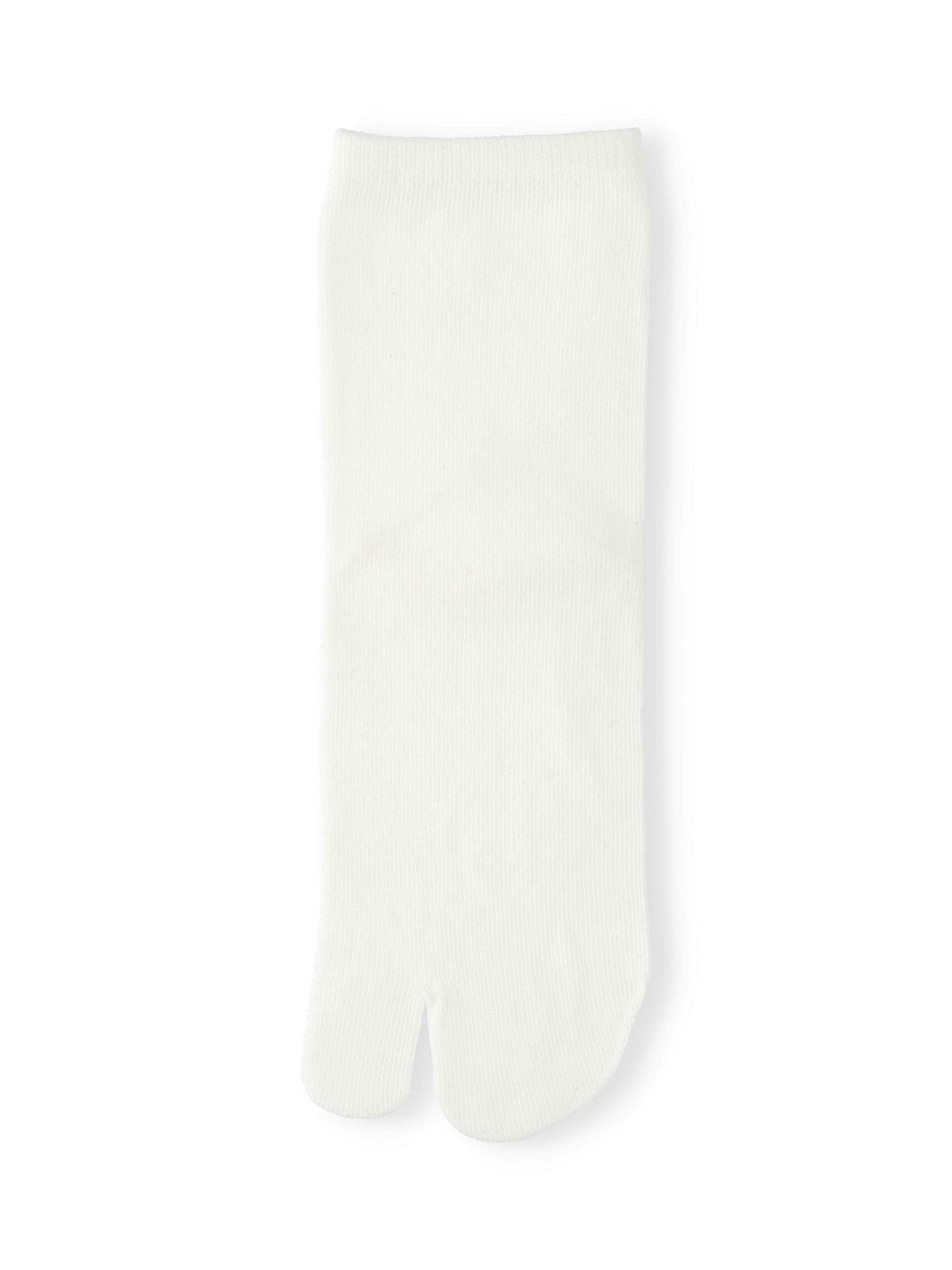 Tabio Plain Tabi Short Socks Off-White Cotton Made in Japan Women