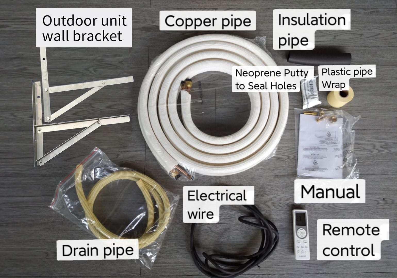 42000BTU Bezkanałowy Multi 9K Zones Mini Split Klimatyzator i Grzejnik - 5 Stref