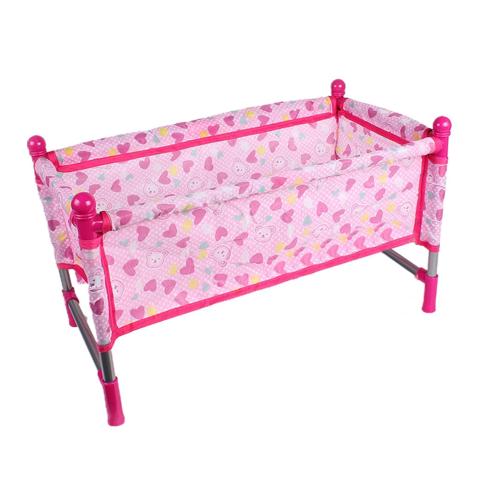 Babys Doll Pushchair, Babys Doll Stroller Set, Kid Toy Accessories For Girls, Role Play Pushchair, Foldable Stroller Toy Simulation T-oddler Dining Chair Rocking Chair Swing Bed