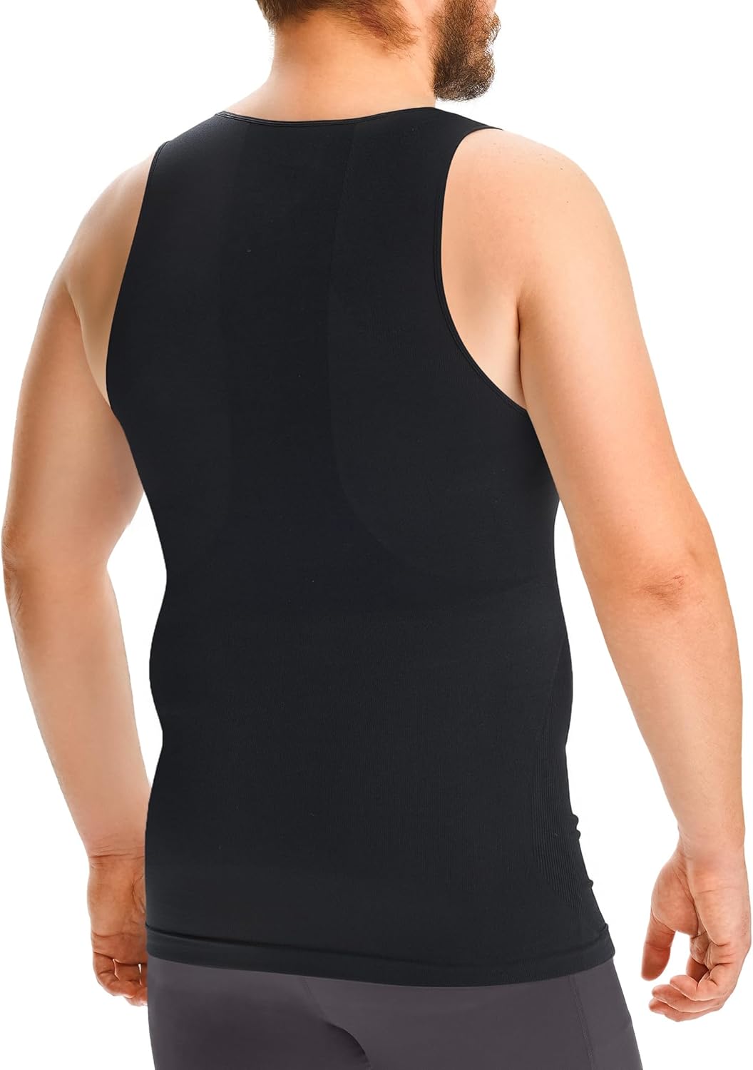 Nebility Shapewear Men Compression Shirts - Sleeveless Slimming Undershirts Tummy Control Body Shaper Tank Top - Image 2