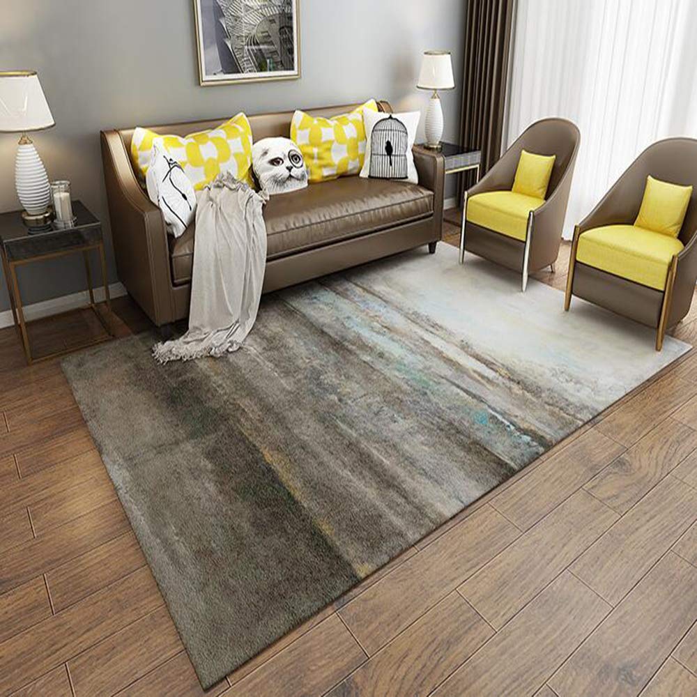 Tapis de salon lavable en machine Love Home grand format résistant