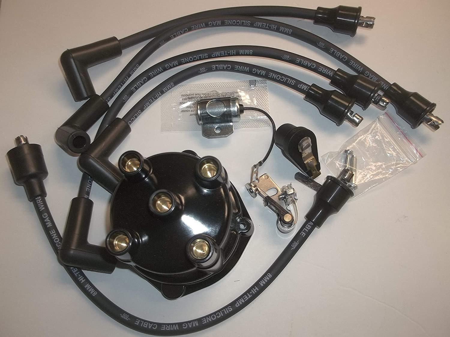 RPS Distributor Cap, Rotor, Points, Condenser and Spark Plug Wires